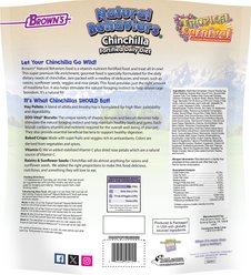 Brown's Tropical Carnival Natural Behaviors Fortified Daily Diet Chinchilla Food, 3-lb bag slide 2 of 4