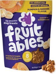 Fruitables Pumpkin & Banana Flavor Dog Treats, 12-oz bag