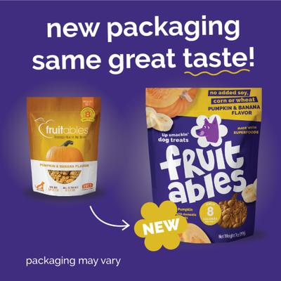 Show full view: Fruitables Pumpkin & Banana Flavor Dog Treats, 12-oz bag slide 3 of 13