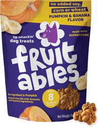 Fruitables Pumpkin & Banana Flavor Dog Treats, 7-oz bag