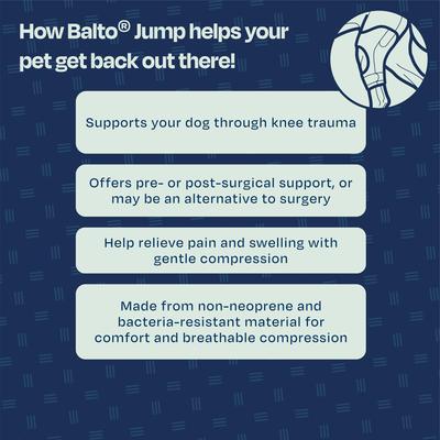 Show full view: Balto Jump Dog Knee Brace, Small- Left slide 7 of 9