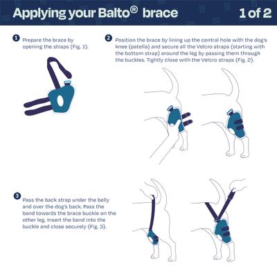 Show full view: Balto Jump Dog Knee Brace, XX-Small- Left slide 5 of 10