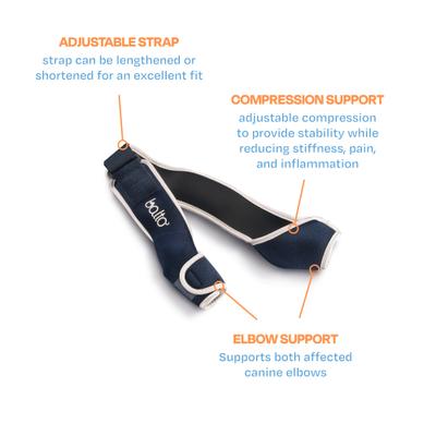 Show full view: Balto Soft Plus Dog Double Elbow Brace, Small slide 3 of 10