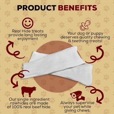 Show full view: Real Hide Chips Beef Rawhide Dog Chews, 1-lb bag slide 4 of 9