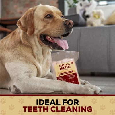 Show full view: Real Hide Rolls 9 to 10-in Beef Rawhide Dog Chews, 4 count slide 5 of 9