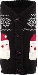 The Worthy Dog Santa Cardigan Dog Sweater, XX-Large