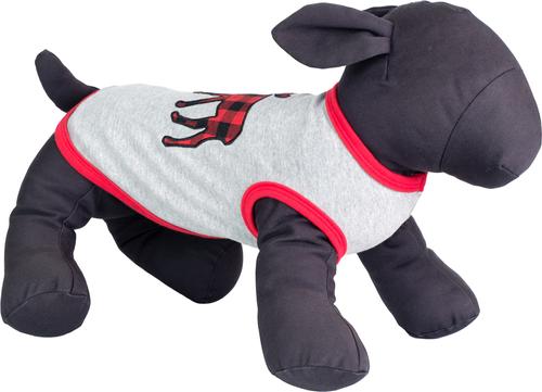 Show full view: The Worthy Dog Christmas Buffalo Moose Tee Dog Shirt, X-Large slide 3 of 4