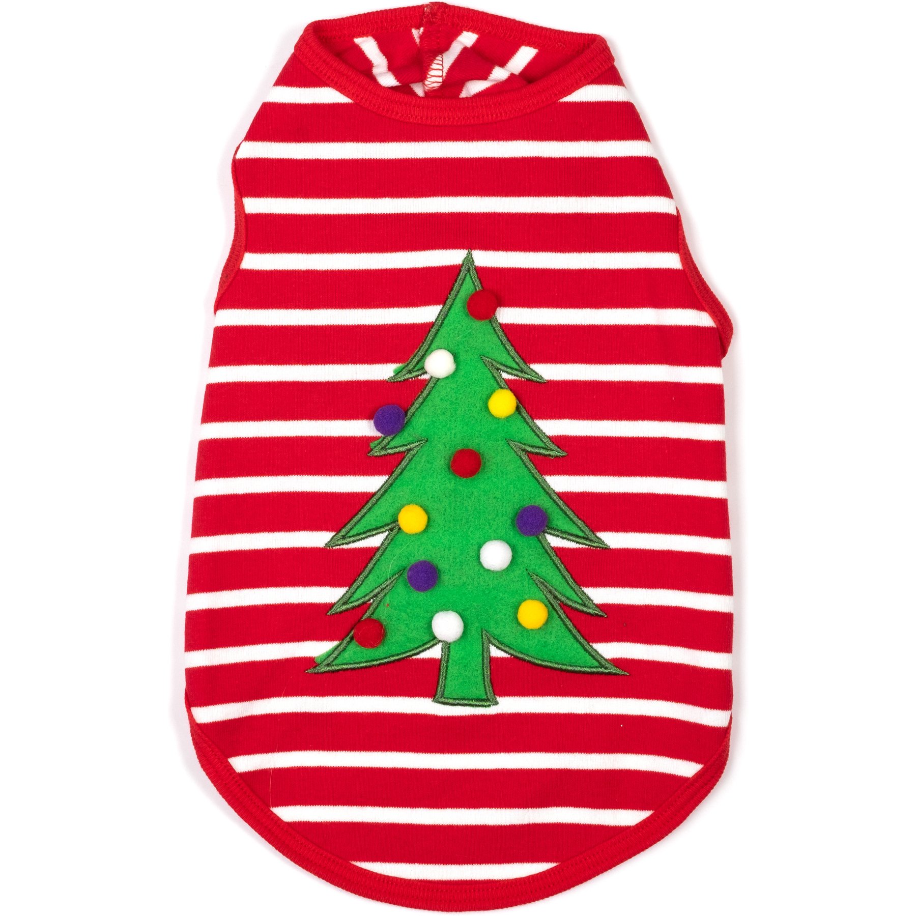The Worthy Dog Christmas Tree Tee Dog Shirt, XX-Large