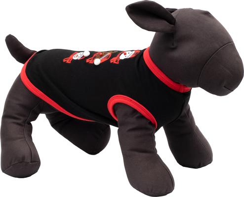 Show full view: The Worthy Dog Christmas Ho Ho Ho Tee Dog Shirt, Medium slide 2 of 4