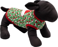 The Worthy Dog Christmas Santa Hats Tee Dog Shirt, Small slide 2 of 3
