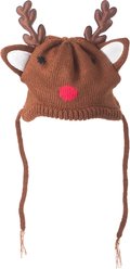 The Worthy Dog Christmas Reindeer Dog Hat, Small