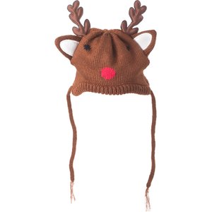 The Worthy Dog Reindeer Dog Hat, Large