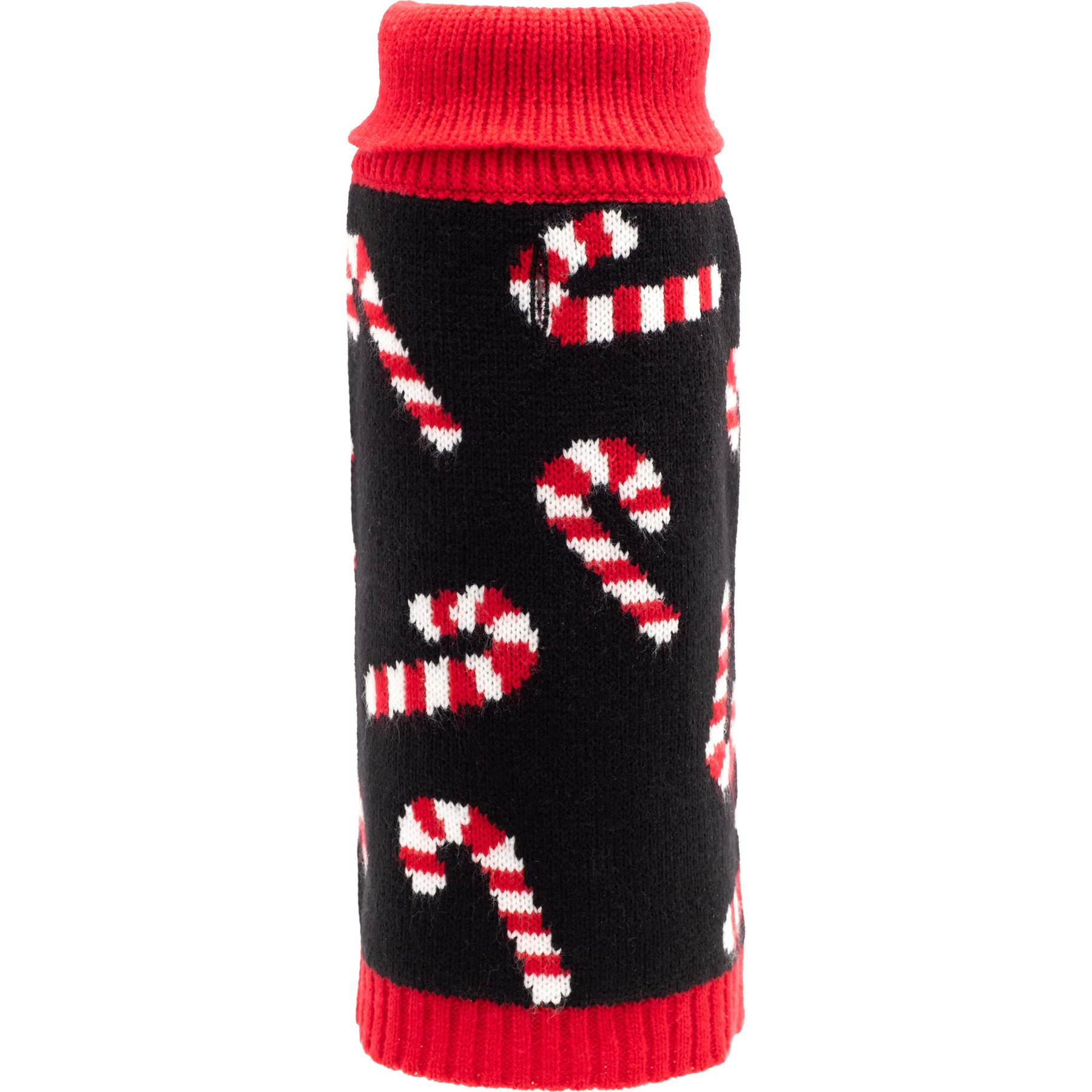 The Worthy Dog Christmas Candy Cane Dog Sweater, Medium