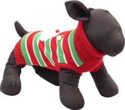 The Worthy Dog Christmas Stripe Santa Dog Sweater, XX-Large slide 2 of 3