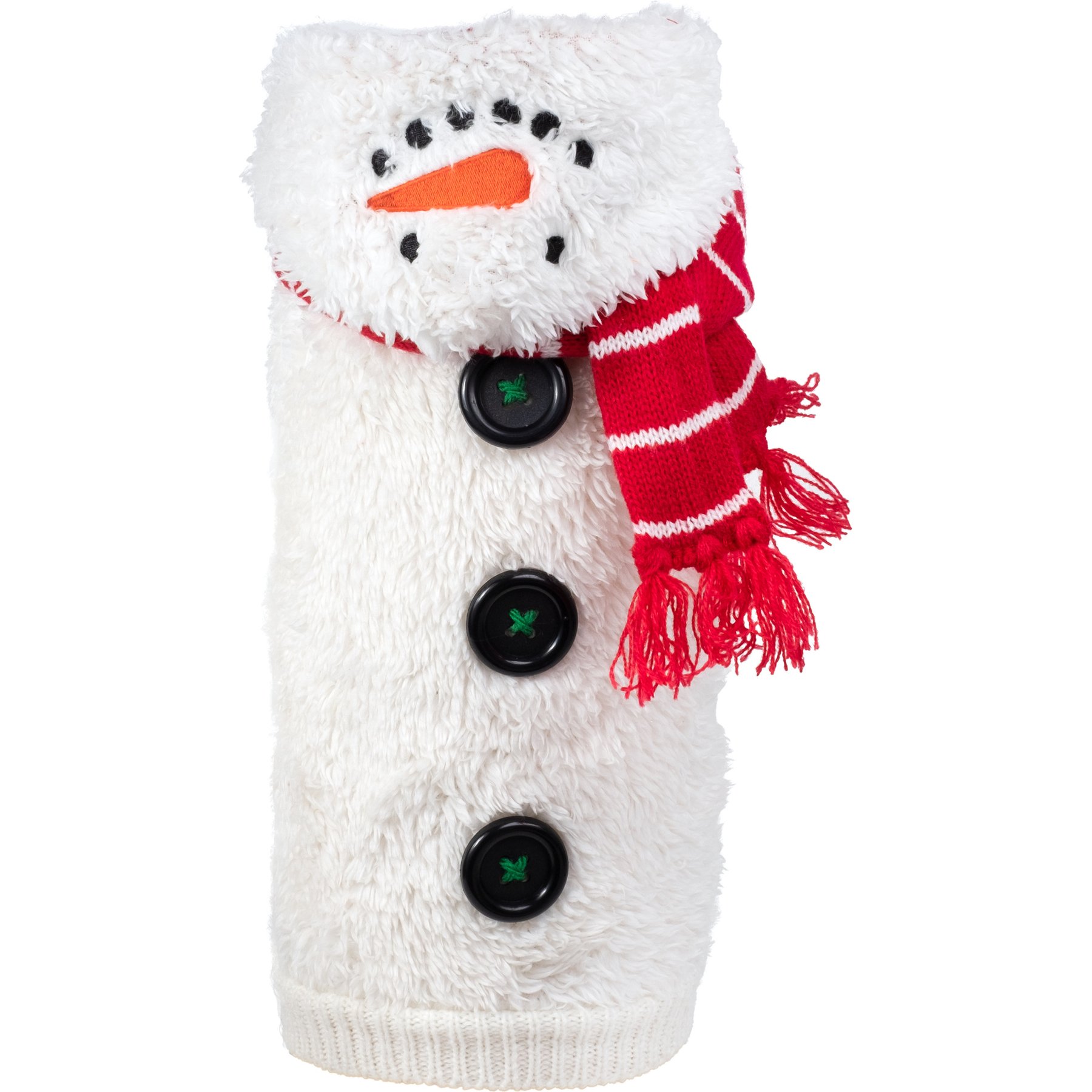 The Worthy Dog Christmas Snowman Dog Hoodie, X-Small