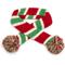 Show in main carousel: The Worthy Dog Christmas Holiday Stripe Dog Scarf, X-Small slide 1 of 4