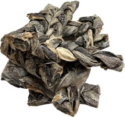 HDP Cod Skin Fish Braided Stick Natural Dog Chew Treats, 15 count