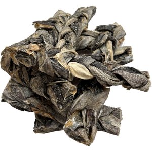 HDP Cod Skin Fish Braided Stick Natural Dog Chew Treats, 15 count