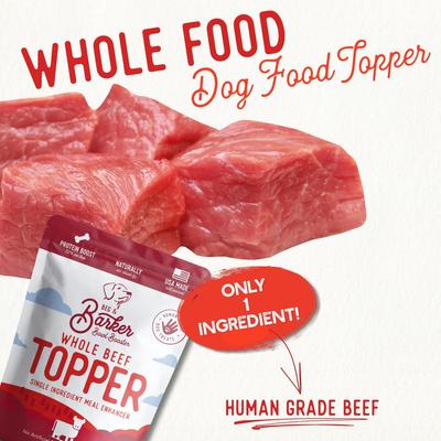 Show full view: Beg & Barker Whole Beef Diabetic Support High Protein Dry Dog Food Topper, 8-oz bag slide 4 of 8