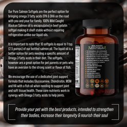 Best Paw Nutrition Wild Salmon 500-mg Softgels Skin & Coat Supplement for Small Dogs & Cats, 60 count slide 2 of 9