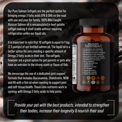 Show full view: Best Paw Nutrition Wild Salmon 500-mg Softgels Skin & Coat Supplement for Small Dogs & Cats, 60 count slide 6 of 10