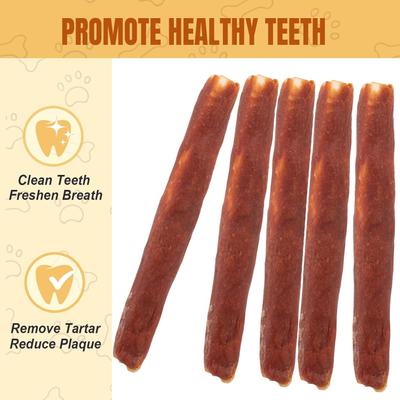 Show full view: Amzey Long-Lasting Retriever Rolls 10-in Duck Wrapped Rawhide Bone Dog Chew Treats, 1-lb box, 5 count slide 3 of 10