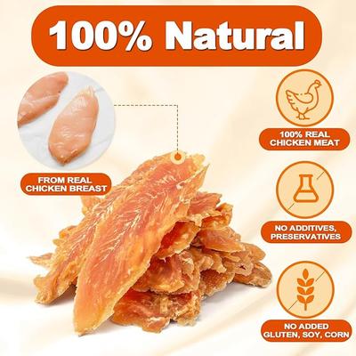 Show full view: Amzey Canine Chews Chicken Grain-Free Jerky Dog Treats, 1.83-lb box, 4 resealable bag slide 4 of 6