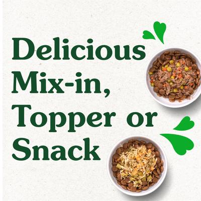 Show full view: Greenies Smart Variety Pack Chicken & Green Beans & Beef & Peas Wet Dog Food Topper, 2-oz tray, case of 16 slide 9 of 10