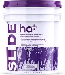 SLIDE ha+ Advanced Joint Lubrication Hyaluronic Acid UCII Collagen Joint Supplement for Horses, 4.4-lb