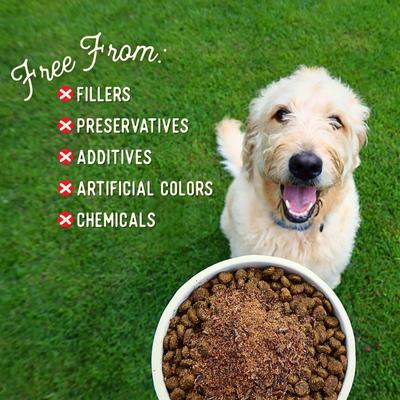 Show full view: Beg & Barker Whole Beef Diabetic Support High Protein Dry Dog Food Topper, 8-oz bag slide 5 of 8