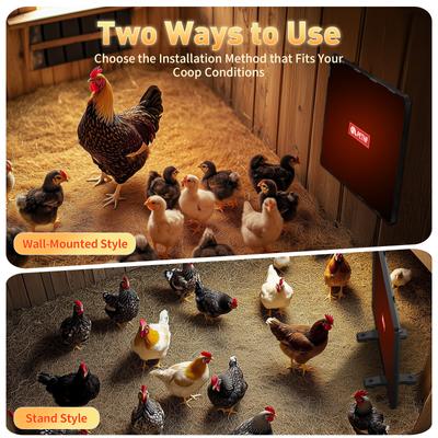 Show full view: PetNF Radiant 2 Mounting Options Chicken Coop Heater, 140-watt slide 6 of 8