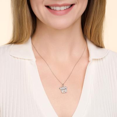 Show full view: Scamper & Co English Bulldog Face Sterling Silver Pendant Necklace slide 2 of 4