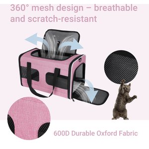 DOPZER Soft-Sided Dog & Cat Carrier, Pink