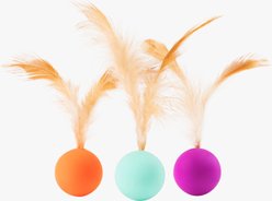 Pidan Bouncy Balls Cat Toy, 3 count