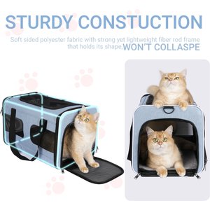 Gapzer Soft-Sided Dog & Cat Carrier, Blue
