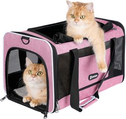 Gapzer Soft-Sided Dog & Cat Carrier, Pink
