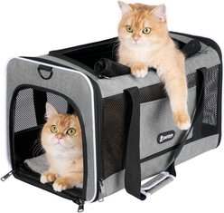 Gapzer Soft-Sided Dog & Cat Carrier, Grey slide 1 of 9