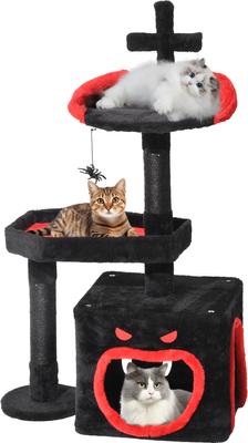 Show full view: Wooflex Gothic Halloween Coffin Bed 38.5-in Cat Tree & Condo slide 8 of 9