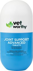 Vet Worthy Advanced Chewable Tablet Joint Support Supplement for Dogs, 90 count