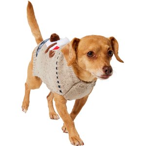 Frisco Smiling Reindeer Dog & Cat Sweater, Small