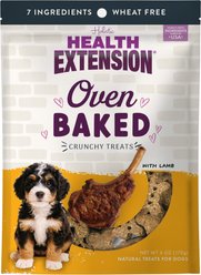 Health Extension Oven Baked Lamb Recipe with Blueberries Dog Treats, 6-oz bag