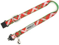 The Worthy Cat Holiday Plaid Break Away Cat Collar, 9 to 11-in neck, 1/2-in wide slide 2 of 3