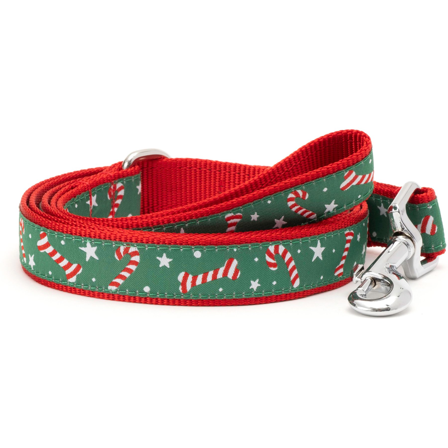 The Worthy Dog Candy Cane Dog Leash, Large: 5-ft long, 1-in wide