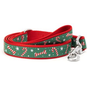 The Worthy Dog Candy Cane Dog Leash, Small: 5-ft long, 5/8-in wide