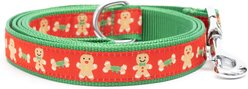 The Worthy Dog Gingerbread Bones Dog Leash, Large: 5-ft long, 1-in wide