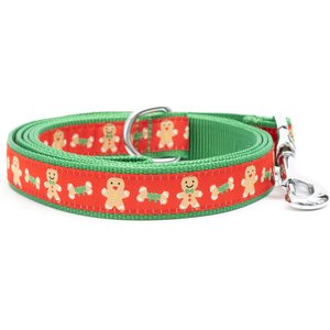 The Worthy Dog Gingerbread Bones Dog Leash, Large: 5-ft long, 1-in wide