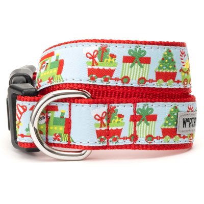 The Worthy Dog The Worthy Dog Toyland Train Adjustable Dog Collar, Small: 8 to 14-in neck, 5/8-in wide