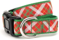 The Worthy Dog Holiday Plaid Adjustable Dog Collar, X-Large: 17 to 23-in neck, 1-in wide slide 1 of 3