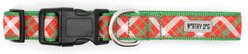 The Worthy Dog Holiday Plaid Adjustable Dog Collar, X-Large: 17 to 23-in neck, 1-in wide slide 2 of 3