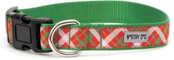 The Worthy Dog Holiday Plaid Adjustable Dog Collar, Large: 14 to 20-in neck, 1-in wide slide 2 of 3